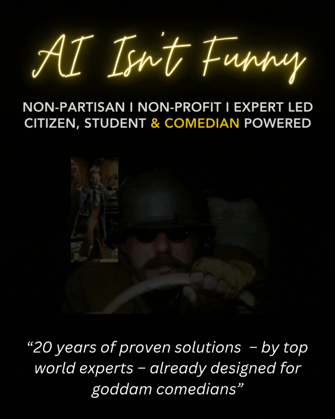 AI ISN'T FUNNY: BACKSTAGE (HEADER)