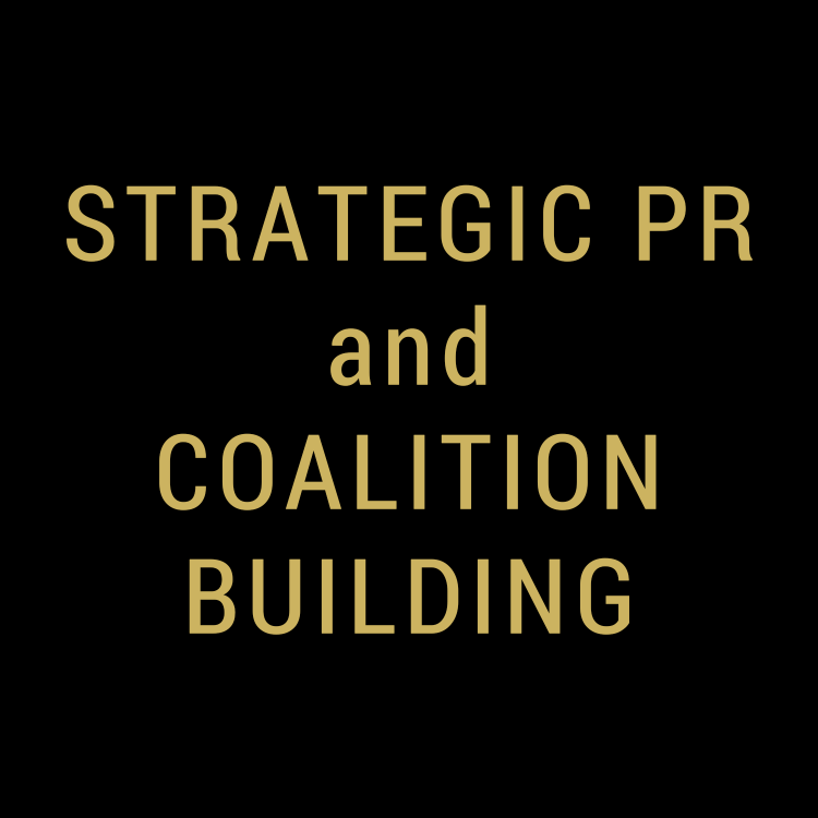Strategic PR and Bipartisan Coalitions